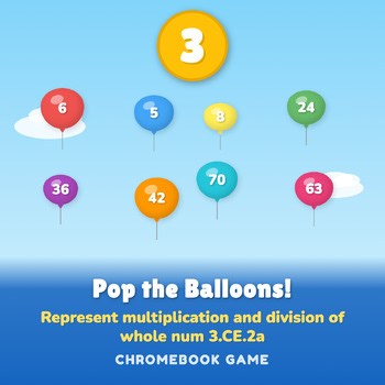 3rd Grade Multiplication Facts Math Game | No Prep Chromebook Game