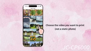 HPRT CP4100 4x6 Photo Printer with 108 Sheets & 2 Ribbons, Full-Color Thermal Dye Sublimation Wi-Fi Printing, Portable Instant Picture Printer for iPhone/Android, AR Video, Fun App, Home Use, White