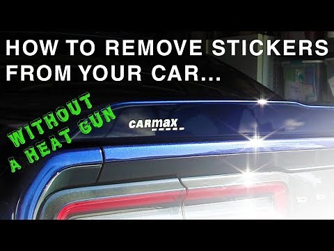 How to Remove a CarMax Sticker from Your Car without a Heat Gun!
