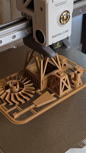 3D Printing a kit Card of a windmill assembly. #kitcard #printfarm #3dprinting