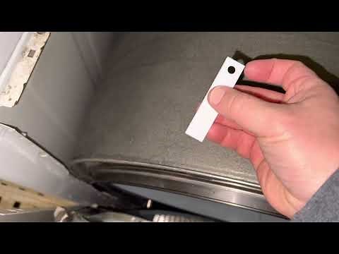 How to replace the drum glides on a GE electric dryer - squeaky dryer repair