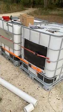 DIY Septic Tank for Campground Bathroom - Using Water Totes no Silicone