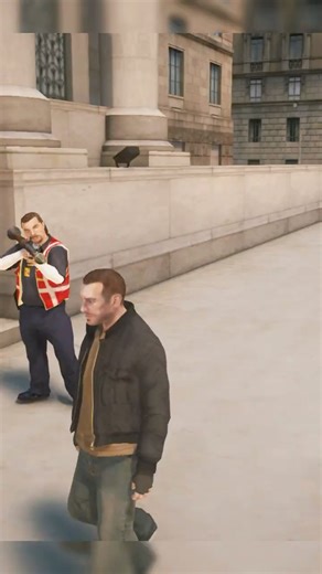GTAIV: NPC pulls RPG out of nowhere #gta #gaming #gta4carscrash #games