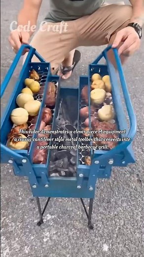 Tool box change into BBQ Grill