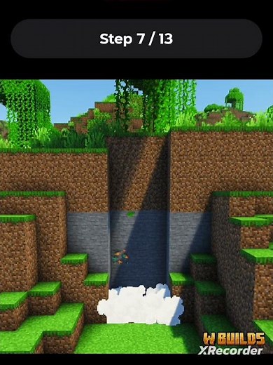 Make a sulphur waterfall in Minecraft