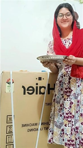 Haier Washing Machine Unboxing #viral #washingmachine #haierwashingmachine #trendingshorts #unboxing