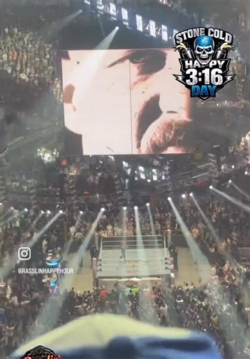 Some moments hit different… 🍻 Seeing Stone Cold Steve Austin in person for the first time at WrestleMania 41 was one of those “kid again” moments I’ll never forget. The glass shattered, the crowd exploded, and for a few minutes it felt like wrestling history and pure chaos all rolled into one. You grow up watching legends on a screen… but hearing that reaction LIVE? Nothing compares. Austin 3:16 isn’t just a catchphrase — it’s a feeling. And at WrestleMania 41, I finally got to experience it fi