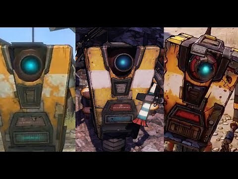 Borderlands Claptrap voice comparison in all 3 main games