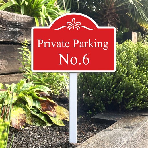 Private Parking Sign With Aluminium Posts Personalised Sign - Etsy UK