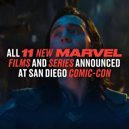 1.2M views · 11K reactions | It was a busy night for Marvel Studios President Kevin Feige as he announced ELEVEN new projects for Phase 4 of the MCU, at San Diego Comic-Con  | LADbible | Facebook
