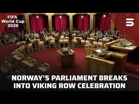 Norwegian Parliament Performs Viking Row Ahead of Football Action 🇳🇴⚽ | ZO1T
