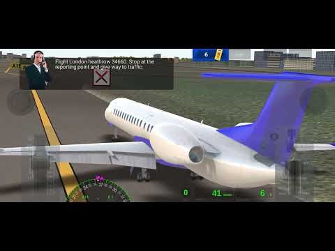 Airline commander full landing