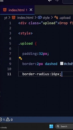File upload box using css #coding #webdesign