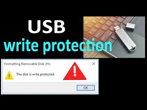 Removing write protection from USB