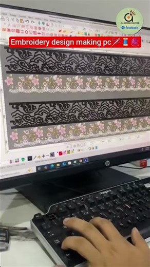 Embroidery design making pc🪡🧵🧶