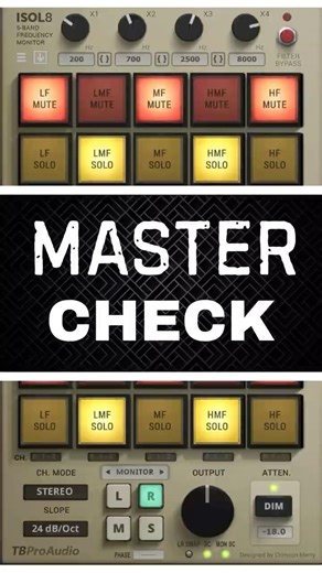 Master Check with ISOL8 by TBProAudio! 🎛️🔍⏱️