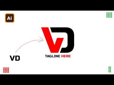 Create Modern VD Monogram Logo in Adobe Illustrator: Step-by-Step GuideVD Monogram
