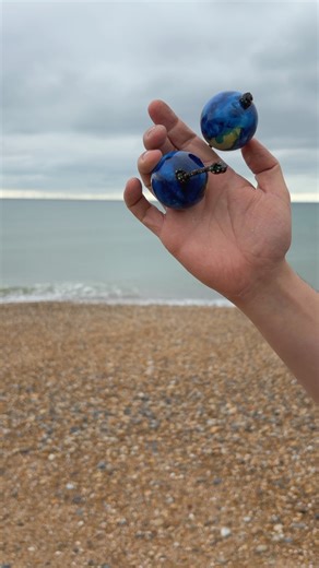 The small percussive Ocean Kashaka Shaker instrument that originated...