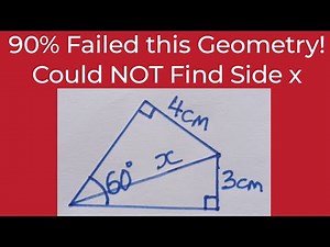 Can You Find the Value of x? || Learn this Tricky Geometry