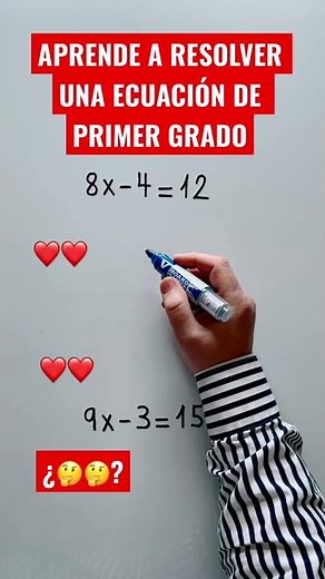 FIRST DEGREE EQUATION with ONE UNKNOWN