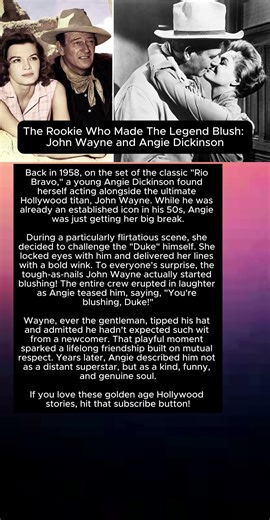 The Rookie Who Made The Legend Blush: John Wayne and Angie Dickinson