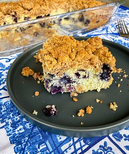 BEST Blueberry Coffee Cake - Tastefully Grace