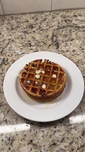 The best easy protein waffles! 🧇 made with cottage cheese! | SugarFreeMom.com