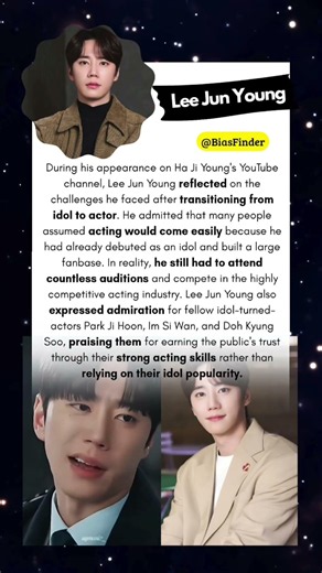 Lee Jun Young Opens Up About the Harsh Reality of Becoming an Actor After Idol Fame #leejunyoung