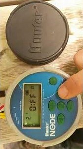 Sideways! Hunter Node Timer Battery Controller Irrigation Video 3of6 Start Time Setting Program NYC