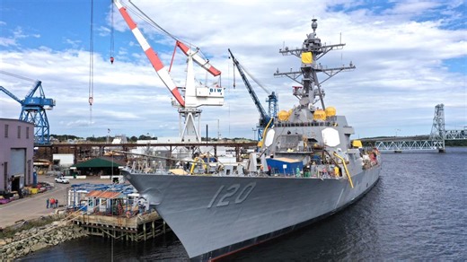 Navy awards BIW $54M contract extension to continue work on DDG 51 destroyer class