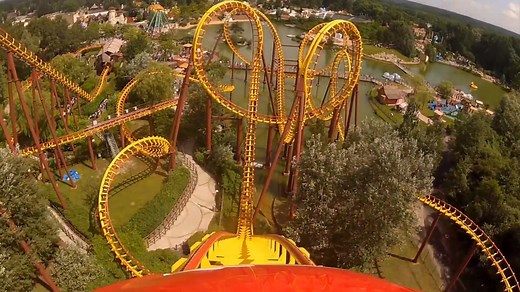 636K views · 205 reactions | Goudurix at Parc Asterix in France will spin riders upside down 7 times! This is an impressive looking roller coaster! | Theme Park Review | Facebook
