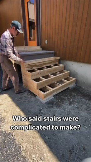 Home Wisdom | Build Sturdy Stairs Without Stringers! ✨🙌 #diy #diyhomedecor #diydecor #diydecoration | Instagram