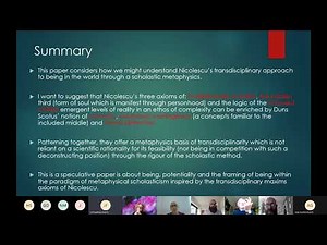 Professor Paul Gibbs: Scholasticism with a transdisciplinary attitude