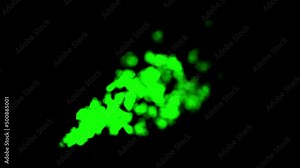 4k. Fire explosion explosion fire bomb smoke explosion animation on green screen.