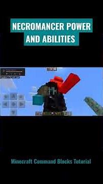 Necromancer Power and Abilities in Minecraft Bedrock using Command Blocks Trick 💀 #minecraft #Hiro