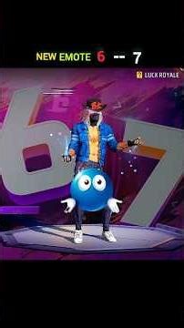 FREE FIRE MEIN NEW EMOTE. AAYA HAI TO ( 6 -- 7 KI MATLAB COMMENT KARNA 🤔