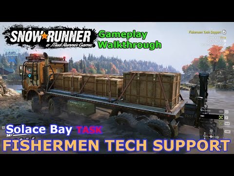 SnowRunner - Fishermen Tech Support | Solace Bay, Washington (Task) | Phase 16