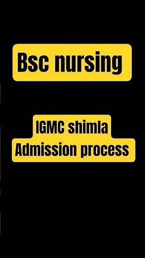 IGMC Shimla BSc Nursing Admission 2026 🔥 Complete Process Explained!