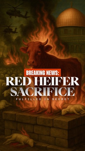 Christspiracy on Instagram: "🚨BREAKING: The red heifer has been sacrificed. Not a rehearsal. Not a drill. The first real red heifer sacrifice in 2,000 years was just performed—in secret. (Comment “RED HEIFER” for film link) We interviewed the Texas rancher who raised these heifers and flew them to Israel with government help. That interview? Banned from theaters worldwide. Now they’re saying the ashes are healing people. Priests were groomed from childhood to never touch the ground. And this “s