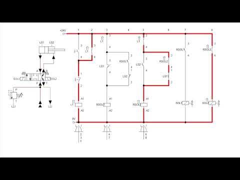 Advanced Multi-Phase Hydraulic Sequence: Relay Logic