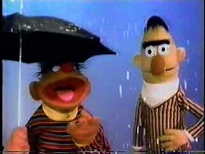 Classic Sesame Street - Ernie and Bert in the rain