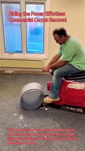 Riding the Power: Effortless Commercial Carpet Removal
