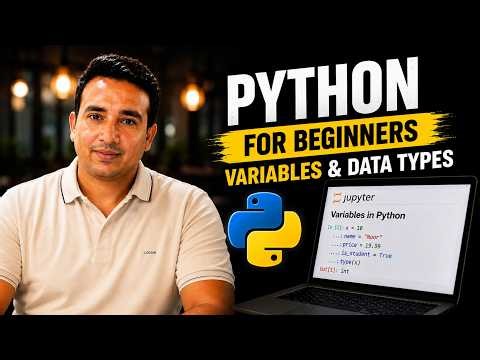 Python for Beginners | Lesson 01: Variables & Data Types