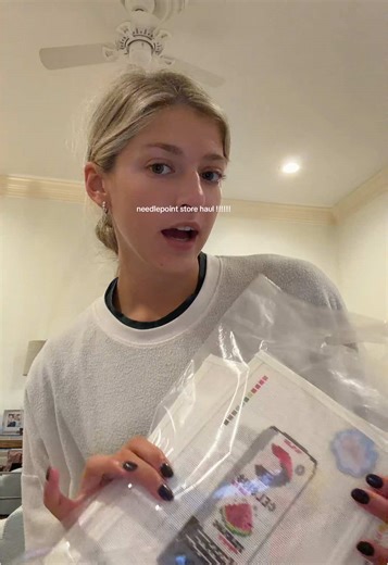 needlepoint store haul WIP wendesday !!! 🪡🪡🪡🪡 | haul