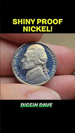 SHINY PROOF NICKEL FOUND! #coins #coinrollhunting #nickels