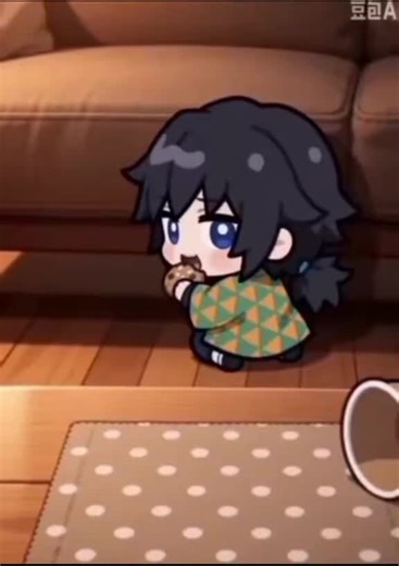 #tomioka giyuu chibi ♥️💚💛