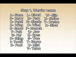 Warrior Cat OC generator