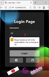 Login Form Glass Design