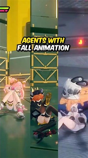 ZZZ Characters with fall animation #zenlesszonezero #zzzero #shorts