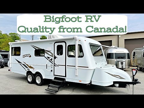 BIGFOOT Sighting!! Bigfoot RV 25RQ // High Quality Travel Trailers from Canada // Basic Walk Thru